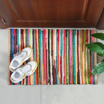 Chindi Handwoven Multi Coloured Recycled Rag Rug - Bargainia.com - 