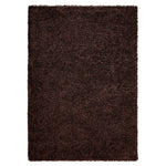 Chocolate Brown Thick Shaggy Rug - California - Bargainia.com - 