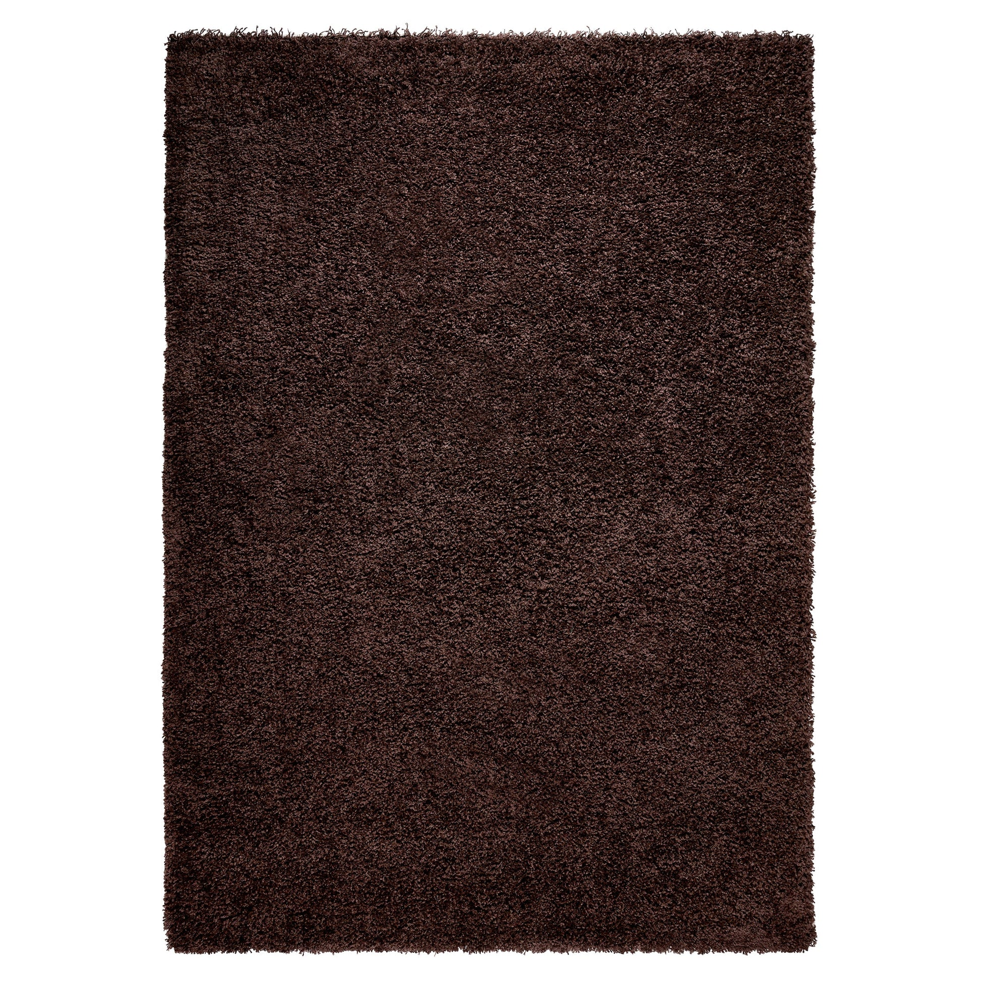 Chocolate Brown Thick Shaggy Rug - California Rugs Rug Masters 60x110cm (2'x3'7")