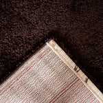 Chocolate Brown Thick Shaggy Rug - California - Bargainia.com - 
