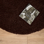 Chocolate Brown Thick Shaggy Rug - California - Bargainia.com - 