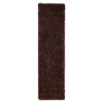 Chocolate Brown Thick Shaggy Rug - California - Bargainia.com - 