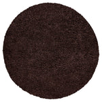 Chocolate Brown Thick Shaggy Rug - California - Bargainia.com - 