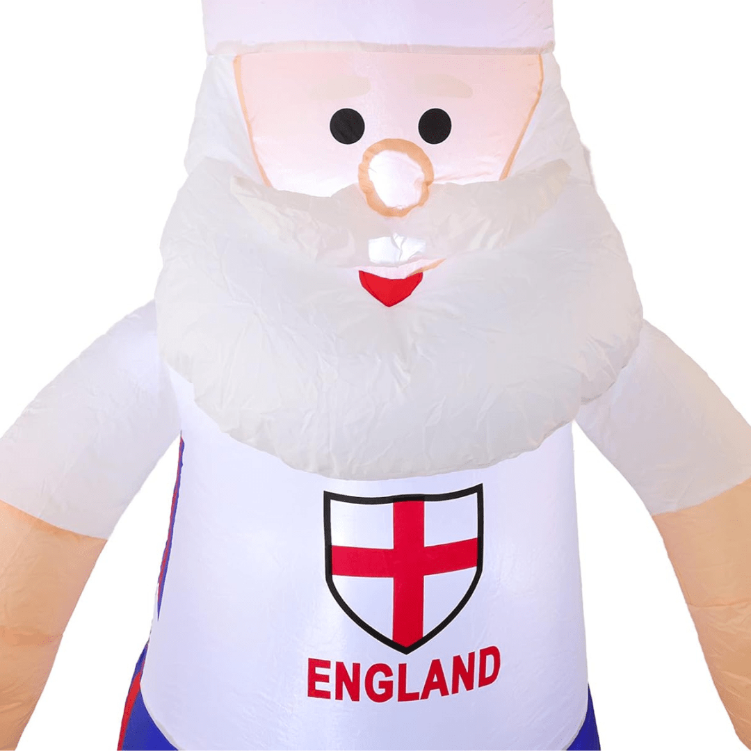 Christmas Outdoor Inflatable LED Football Santa Decoration - 1.8M Holiday Decorations Clearance