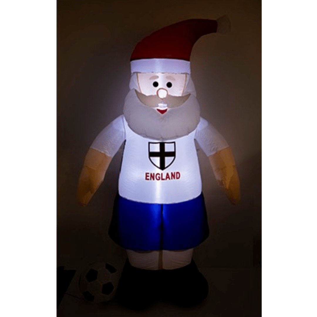 Christmas Outdoor Inflatable LED Football Santa Decoration - 1.8M Holiday Decorations Clearance