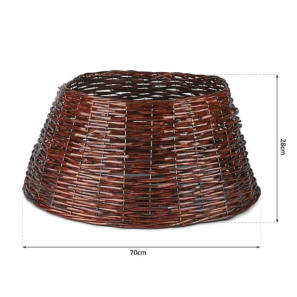 Christmas Tree Skirt - Brown Willow Wicker - 70 x 28cm - Bargainia.com - 5050565416681 - PMS-513451