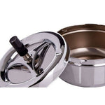 Chrome Effect Large Spinning Ashtray - Bargainia.com - 5018705204369