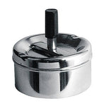 Chrome Effect Small Spinning Ashtray - Bargainia.com - 5018705204383