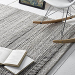 Chunky Natural/Grey Knitted Rug - Bargainia.com - 