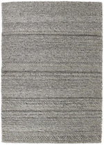 Chunky Natural/Grey Knitted Rug - Bargainia.com - 