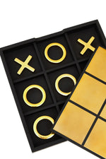 Churchill Games Black And Gold Aluminium Noughts and Crosses - Bargainia.com - 5018705974927