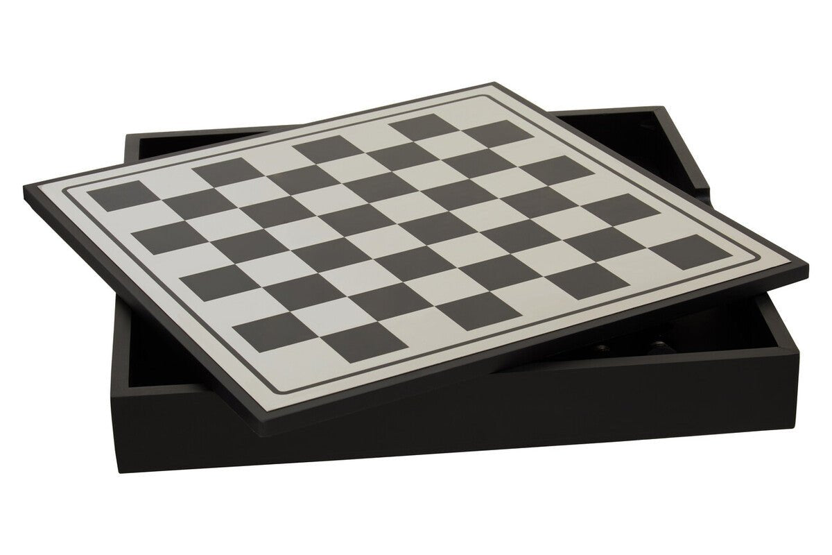 Churchill Games Black And Silver Chess Set - Bargainia.com - 5018705497174