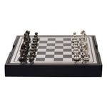 Churchill Games Black And Silver Chess Set - Bargainia.com - 5018705497174