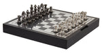 Churchill Games Black And Silver Chess Set - Bargainia.com - 5018705497174