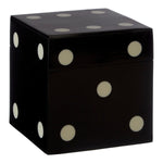 Churchill Games Black And White Dice Box With 5 Dice - Bargainia.com - 5018705450650