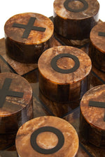 Churchill Games Brown And Black Finish Noughts And Crosses - Bargainia.com - 5063227013029