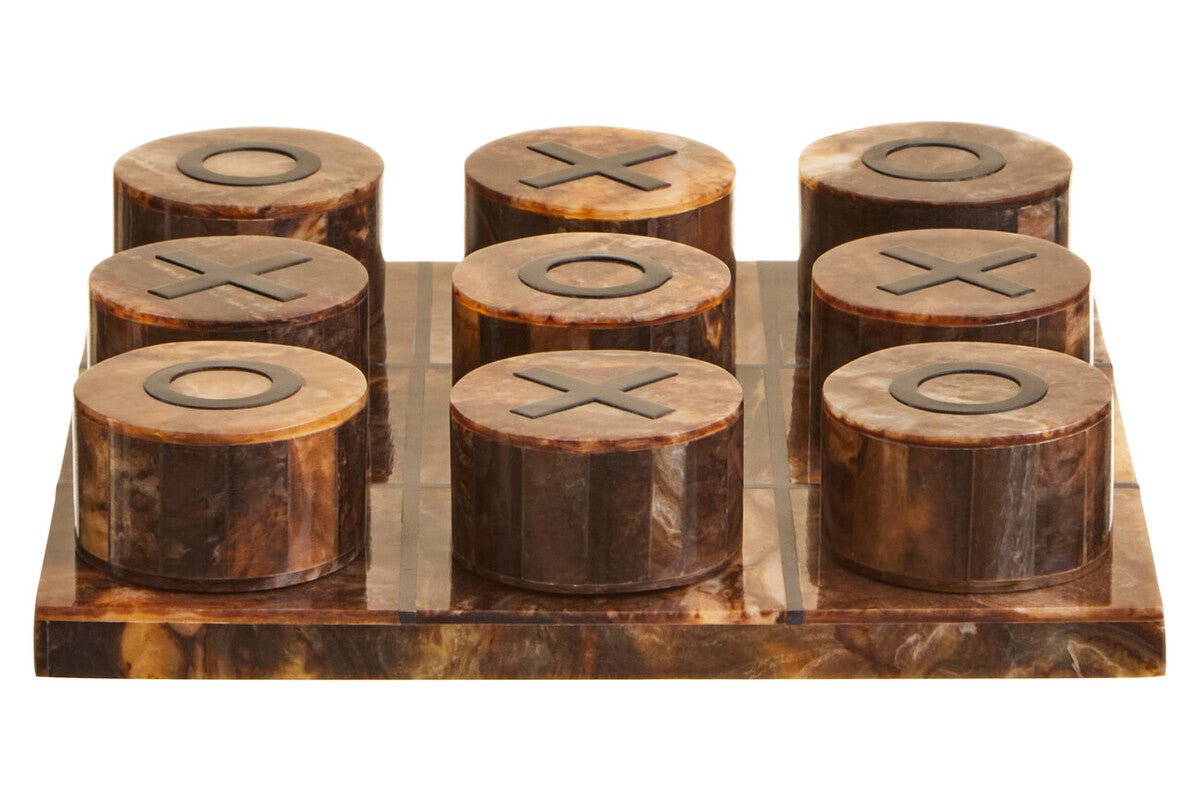 Churchill Games Brown And Black Finish Noughts And Crosses - Bargainia.com - 5063227013029
