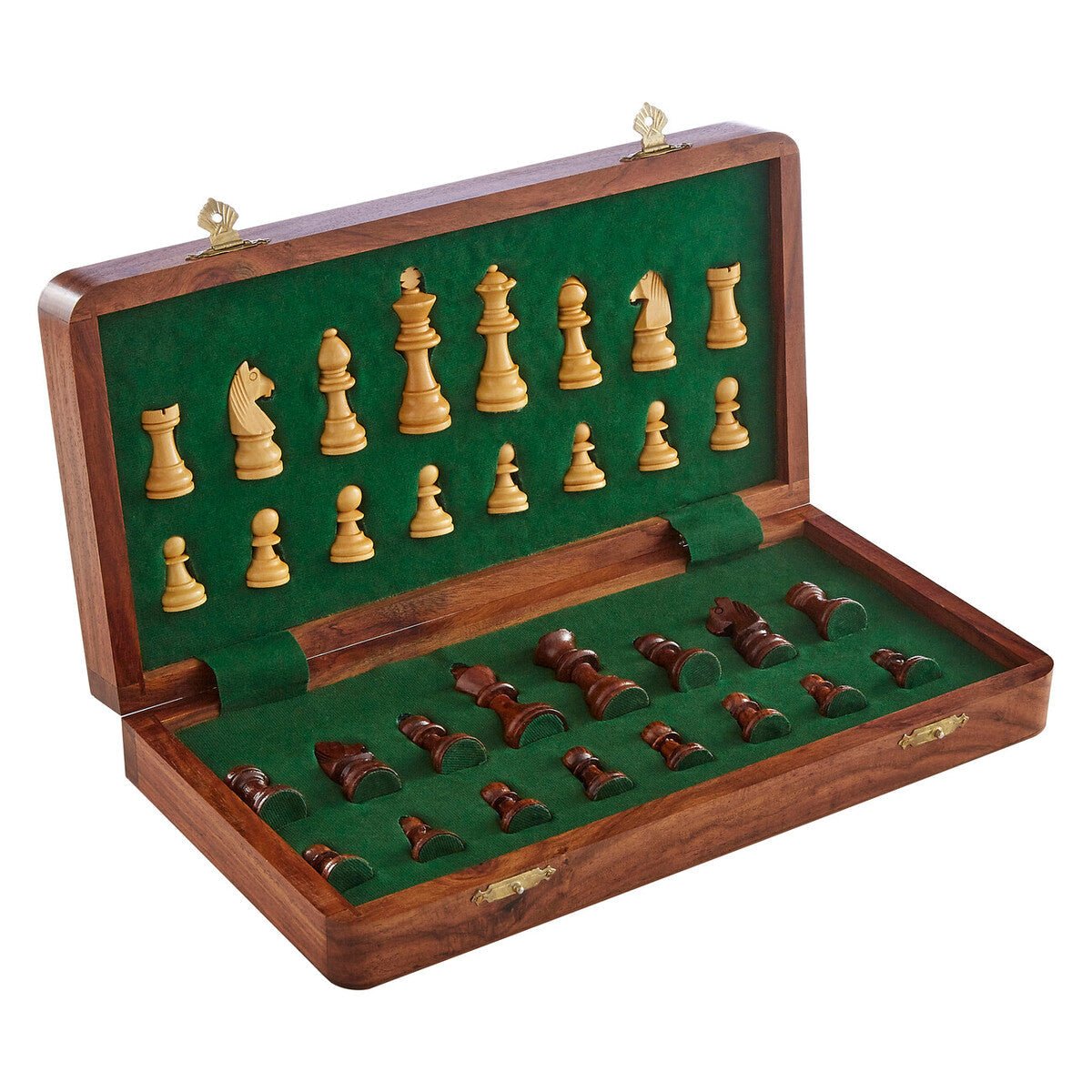 Churchill Games Brown Wood Magnetic Chess Game - Bargainia.com - 5018705392998