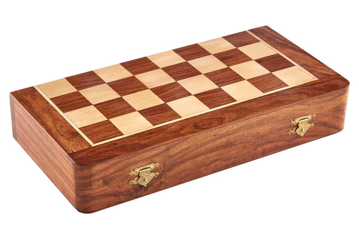 Churchill Games Brown Wood Magnetic Chess Game - Bargainia.com - 5018705392998