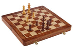 Churchill Games Brown Wood Magnetic Chess Game - Bargainia.com - 5018705392998