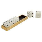 Churchill Games Gold Dice Set with 5 White Dice - Bargainia.com - 5018705962658