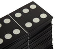Churchill Games Grey Bone Domino Set with Black Dominoes - Bargainia.com - 5018705962603