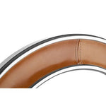 Churchill Tan Genuine Leather Wall Mirror - Bargainia.com - 5018705340005