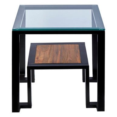 Cibo Side Table with Shelf - Bargainia.com - 5018705500102