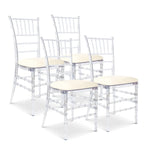 Clear Acrylic Chiavari Event Wedding Dining Ghost Chairs - Bargainia.com - 