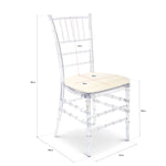 Clear Acrylic Chiavari Event Wedding Dining Ghost Chairs - Bargainia.com - 