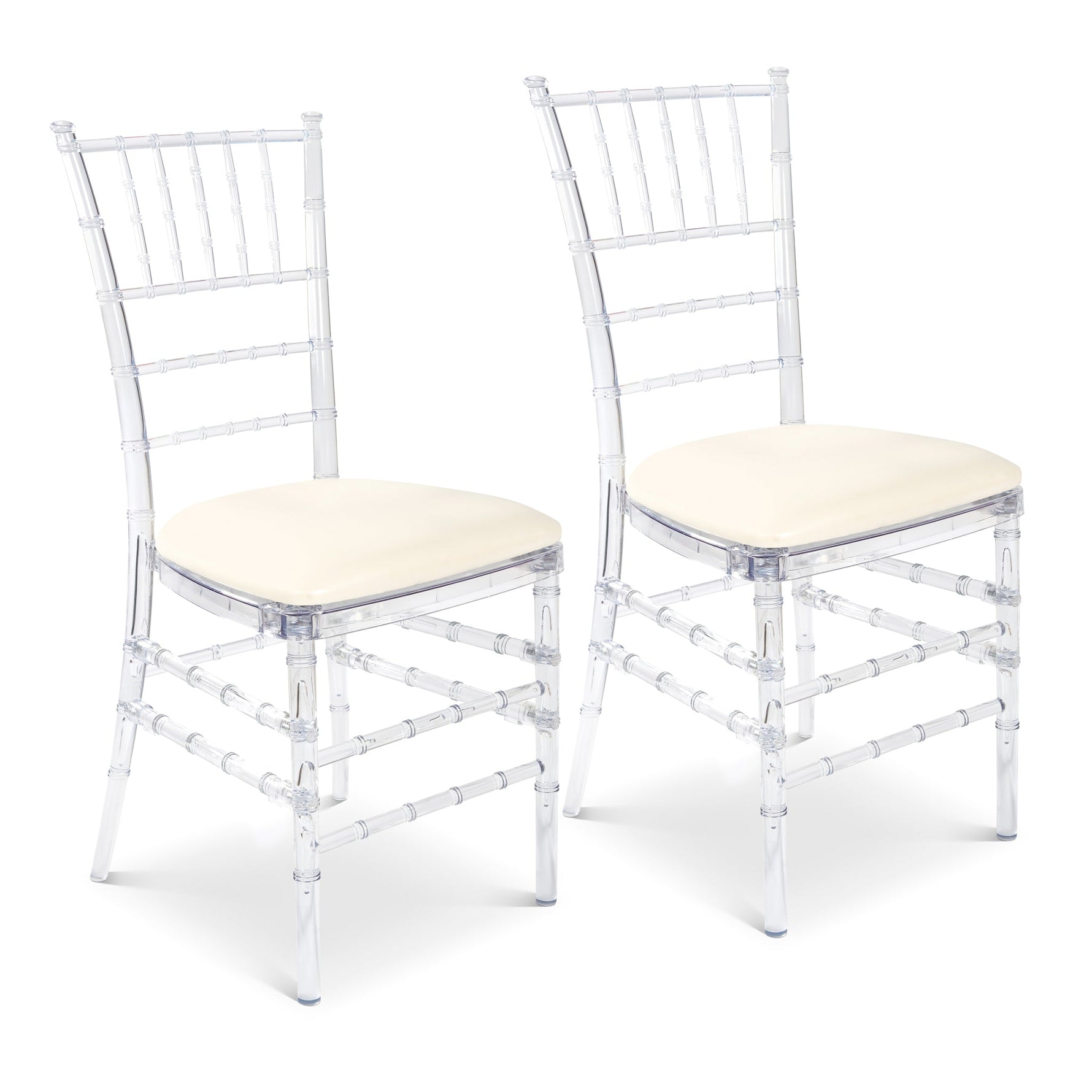 Clear Acrylic Chiavari Event Wedding Dining Ghost Chairs - Bargainia.com - 