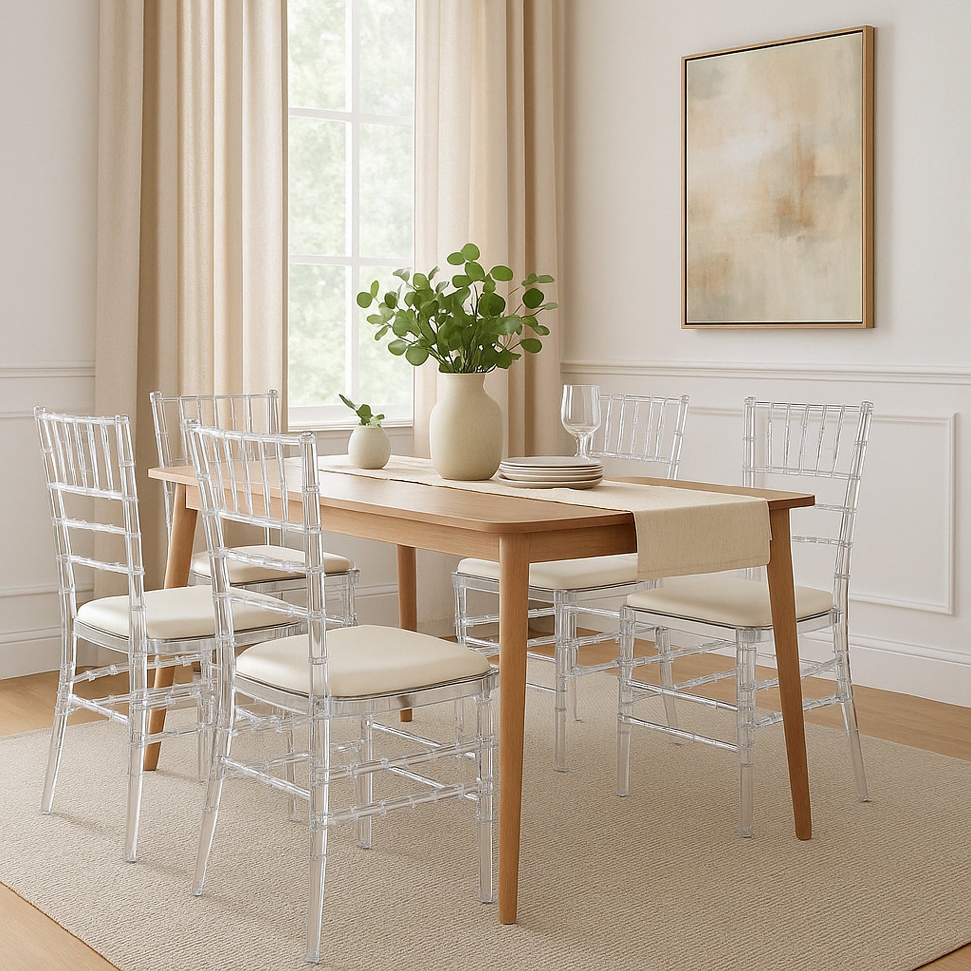 Clear Acrylic Chiavari Event Dining Chairs Bargainia