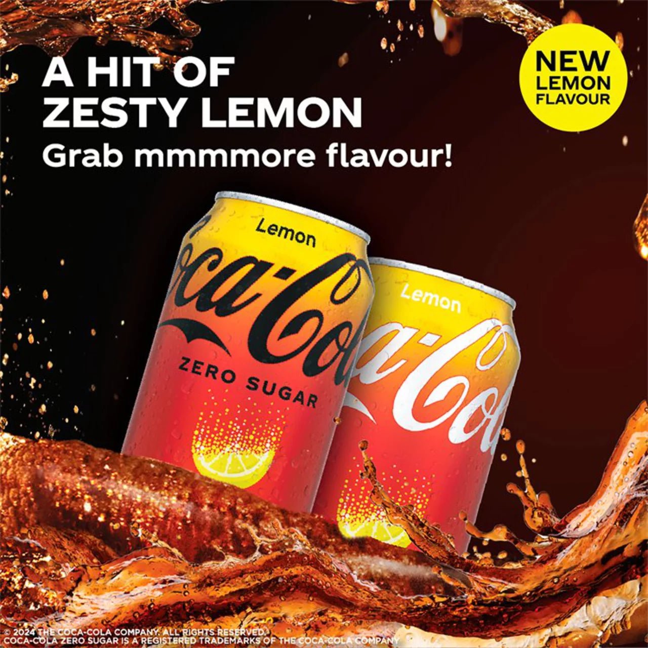 Coca Cola Lemon 24 x 330ml - Bargainia.com - 