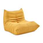 Cocoon Ochre Floor Sofa Lounge Chair - Faux Suede - Bargainia.com - 