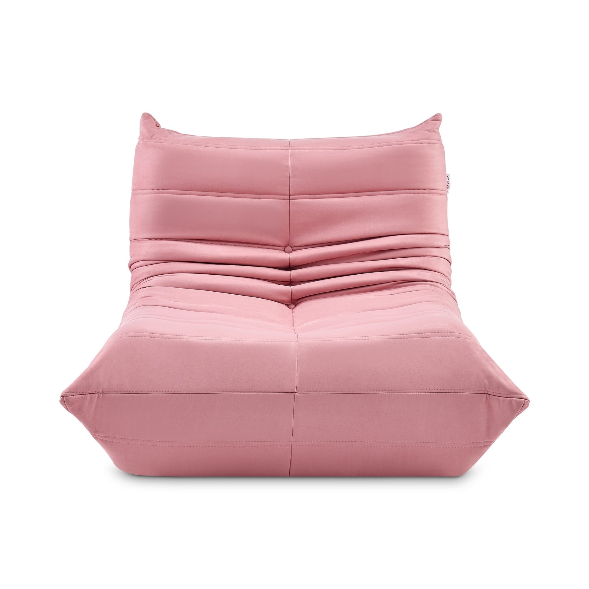 Cocoon Rose Pink Floor Sofa Lounge Chair - Suede Effect Clearance