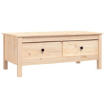 Coffee Table 100x50x40 cm Solid Wood Pine - Bargainia.com - 