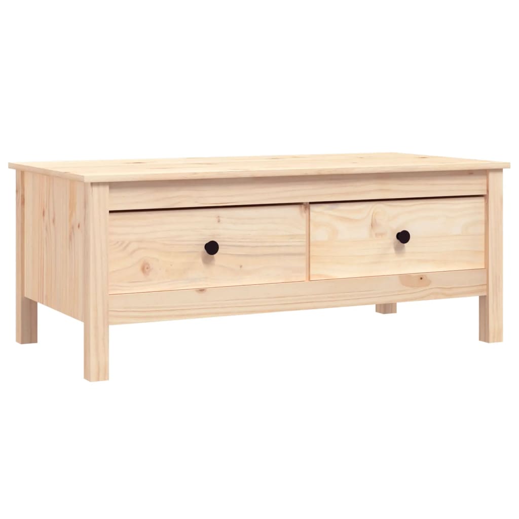 Coffee Table 100x50x40 cm Solid Wood Pine - Bargainia.com - 