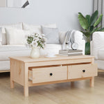 Coffee Table 100x50x40 cm Solid Wood Pine - Bargainia.com - 