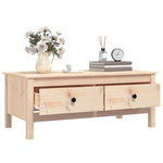 Coffee Table 100x50x40 cm Solid Wood Pine - Bargainia.com - 