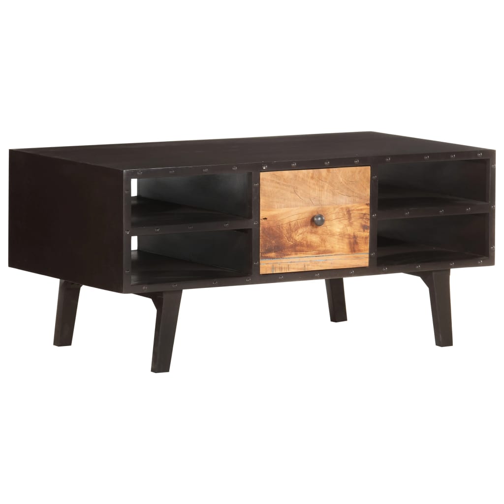 Coffee Table 100x50x45 cm Solid Reclaimed Wood - Bargainia.com - 