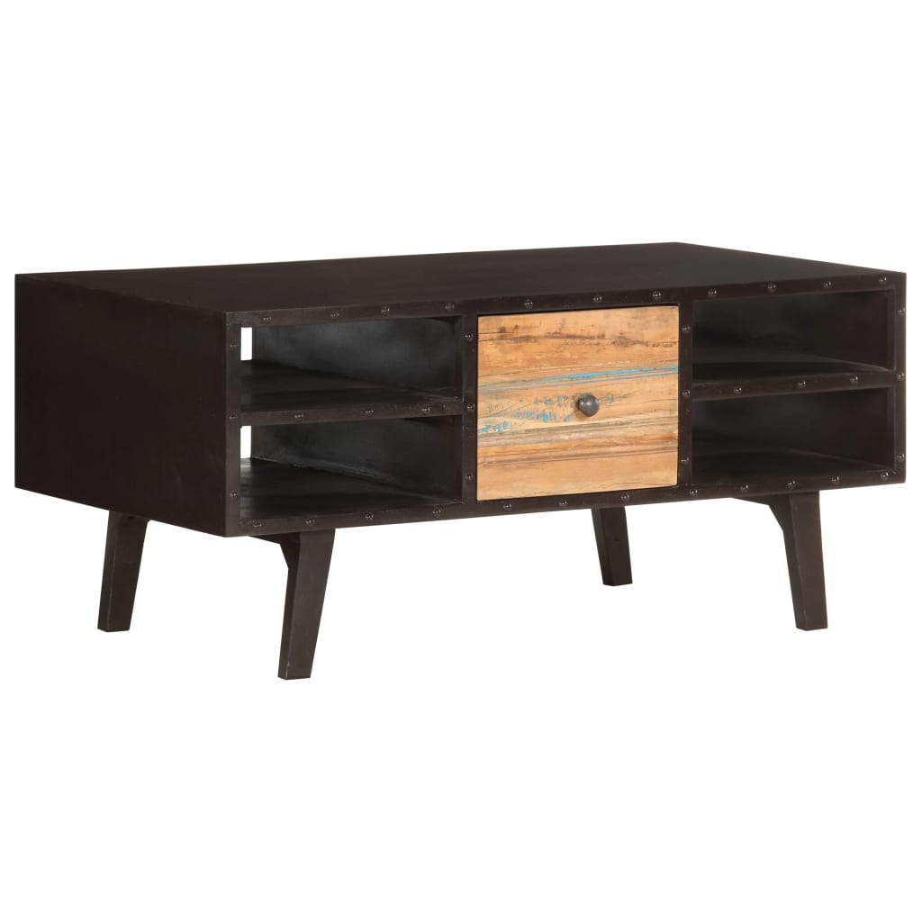 Coffee Table 100x50x45 cm Solid Reclaimed Wood - Bargainia.com - 