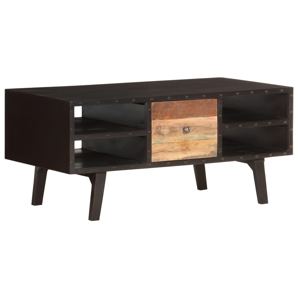 Coffee Table 100x50x45 cm Solid Reclaimed Wood - Bargainia.com - 
