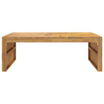Coffee Table 110x60x38 cm Solid Wood Teak - Bargainia.com - 