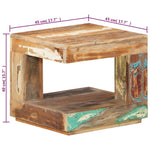 Coffee Table 45x45x40 cm Solid Wood Reclaimed - Bargainia.com - 