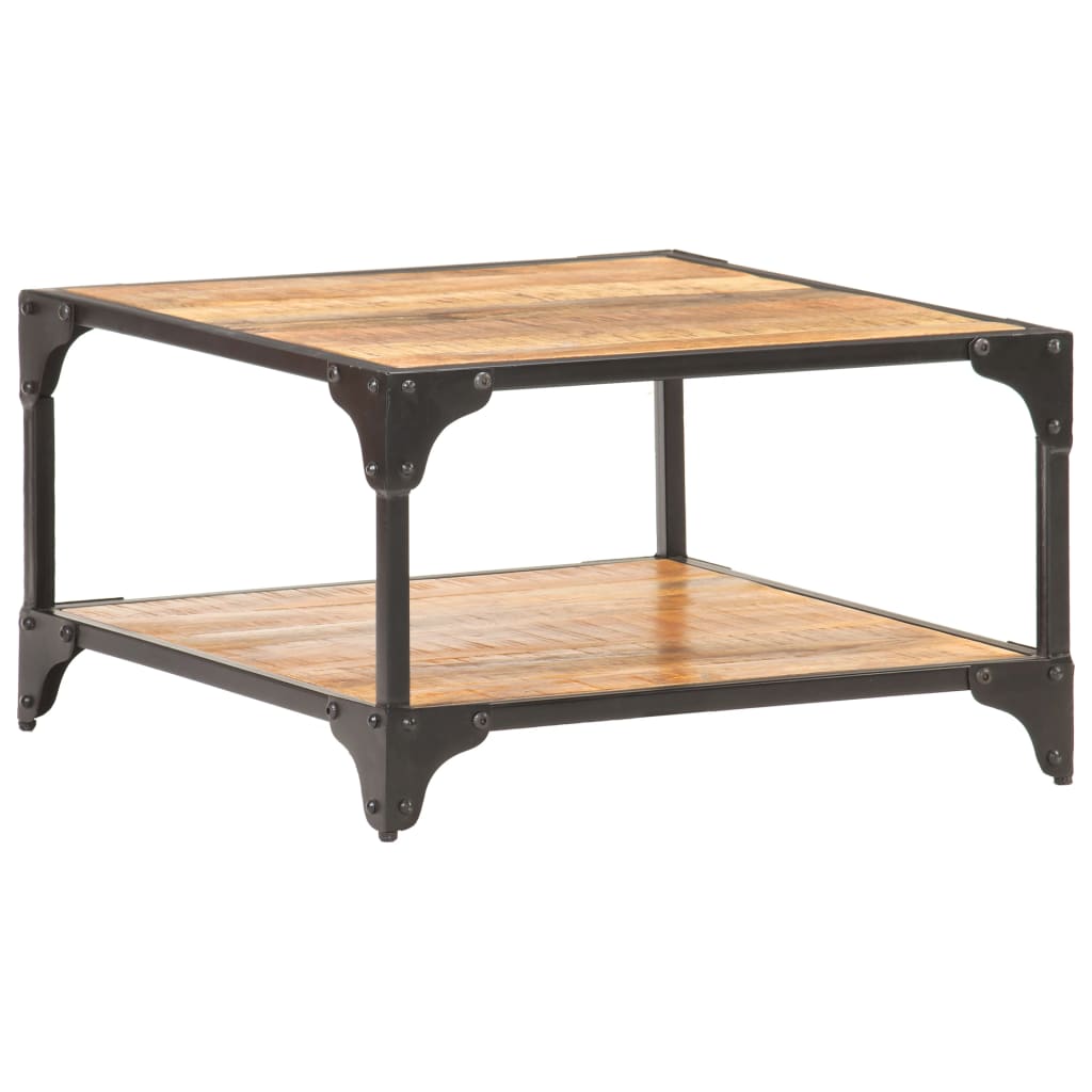 Coffee Table 60x60x35 cm Solid Mango Wood - Bargainia.com - 