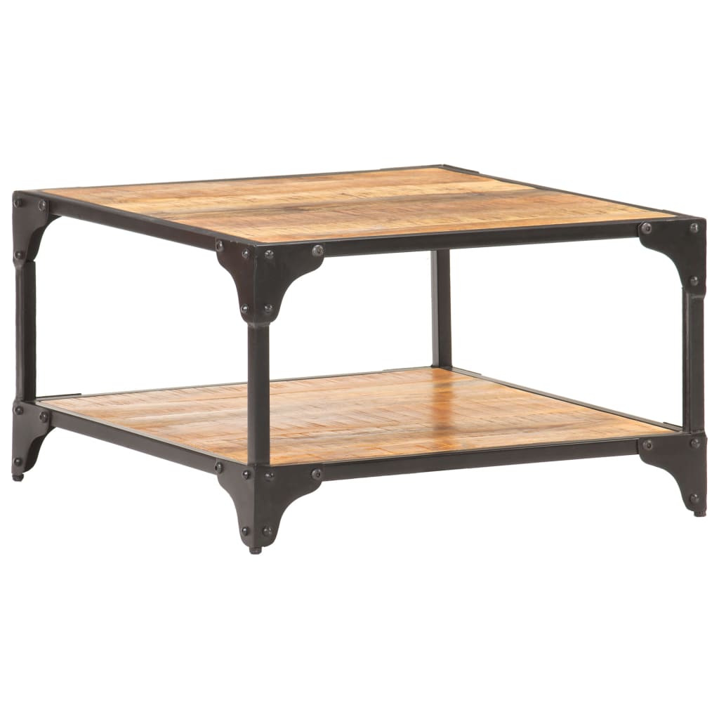 Coffee Table 60x60x35 cm Solid Mango Wood - Bargainia.com - 