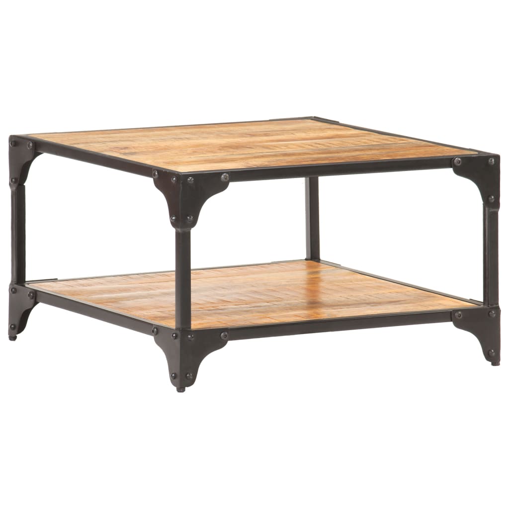 Coffee Table 60x60x35 cm Solid Mango Wood - Bargainia.com - 