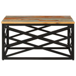 Coffee Table 68x68x35 cm Solid Reclaimed Wood - Bargainia.com - 
