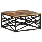 Coffee Table 68x68x35 cm Solid Reclaimed Wood - Bargainia.com - 