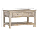 Coffee Table 82x52x47 cm Solid Mango Wood - Bargainia.com - 